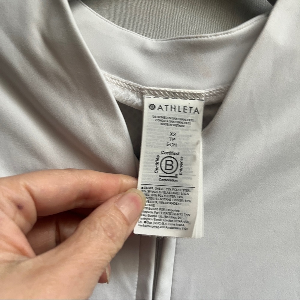 Athleta Advantage Pleated Tennis Dress White XS - Picture 3 of 8